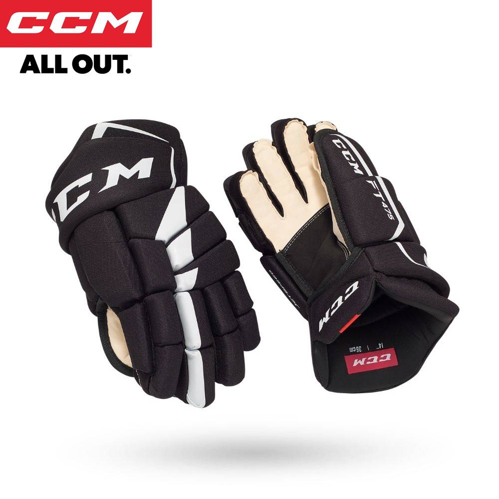 New CCM FT475 Entertainment Primary Ice Hockey Gloves Land Youth Protective Equipment Wheel Slice Cuttering Hockey