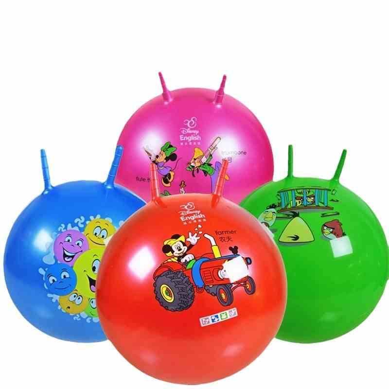 Thicked inflatable sheep ball cartoon handle, sports fitness jumping ball outdoor event toys