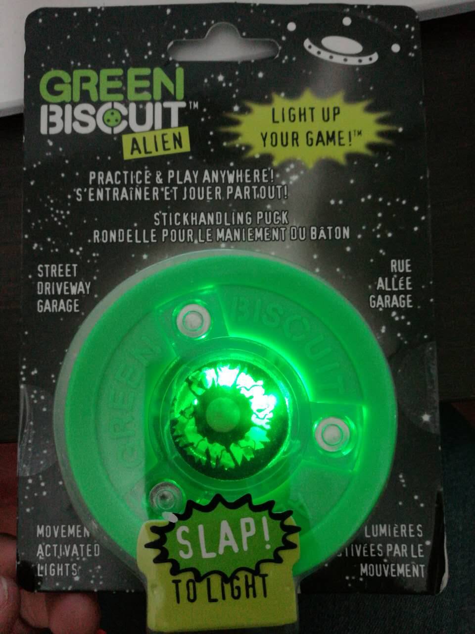 Glowing green biscuits