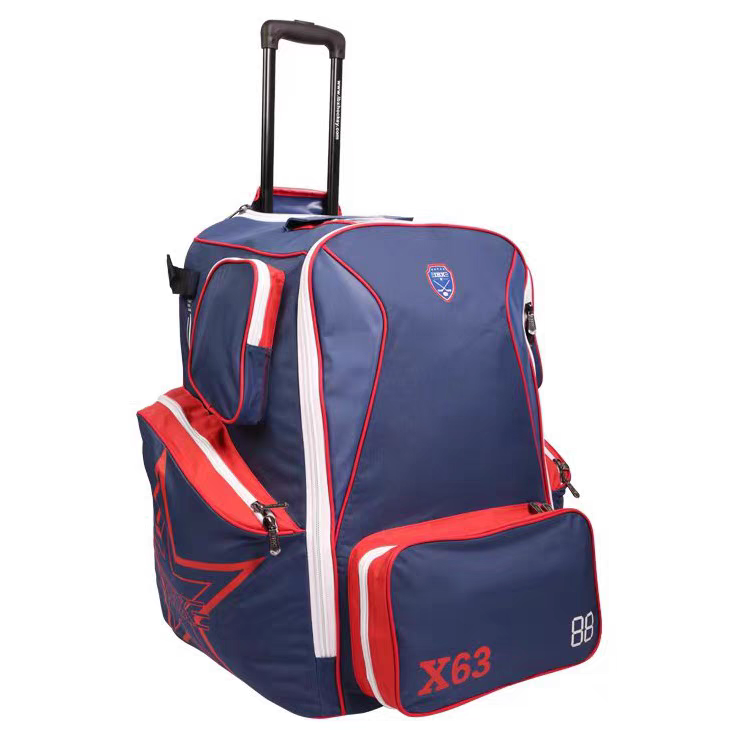 IBX x63 x93 Children's adult vertical ice hockey protective tie box equipment bag and tug wheel can be fixed