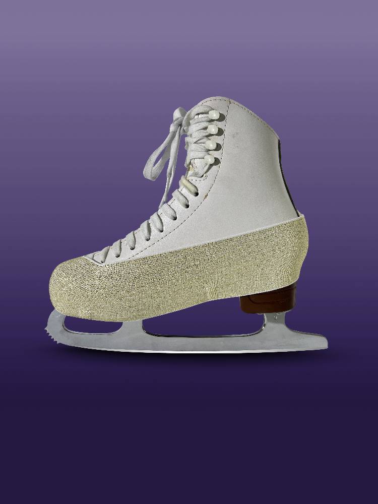 Flower skating shoes protective suite skating with buckle gold silver wire skating shoes skating shoes ice knife shoe anti -grinding