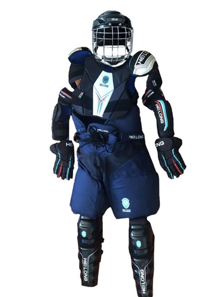 Black Dragon hockey gear, full of child and adolescent pucks, chest-legged anti-default gloves