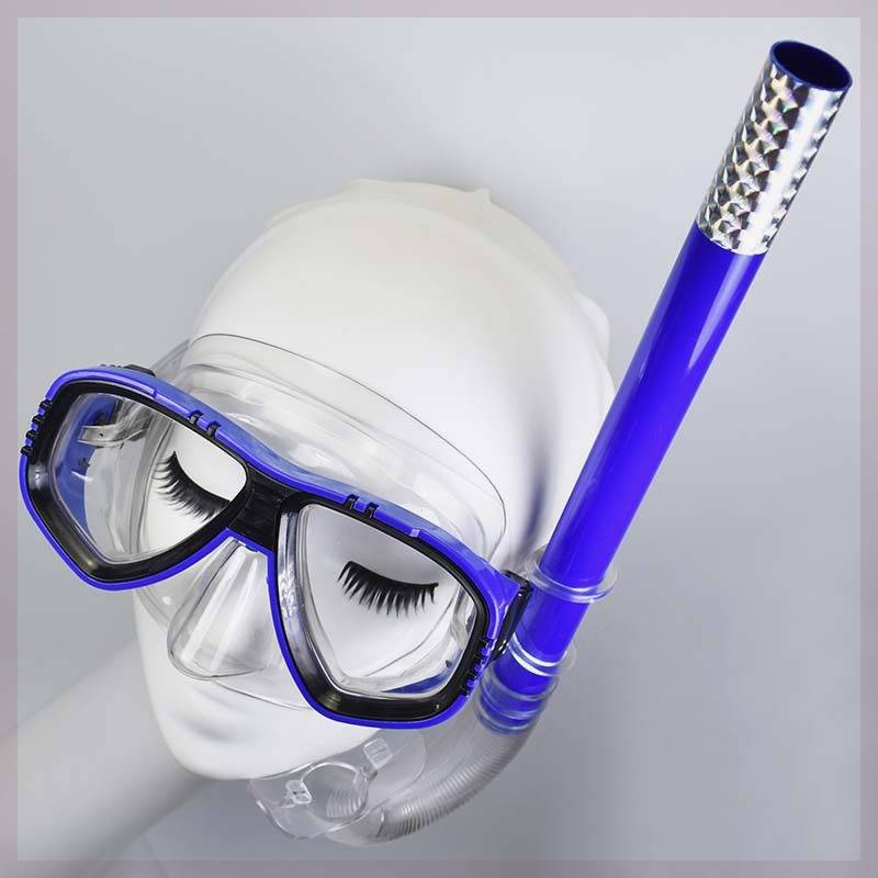Adult Children's High -Clear Dive Face Mirror Wet Homing Tube Set Snoro Sanbao comfortable big frame swimming glasses