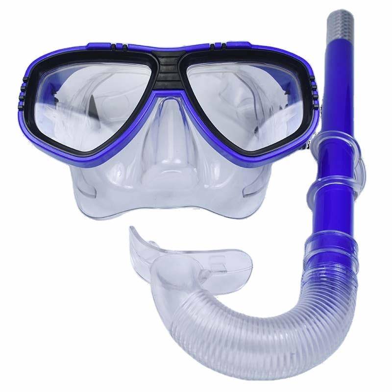 Adult Children's High -Clear Dive Face Mirror Wet Homing Tube Set Snoro Sanbao comfortable big frame swimming glasses