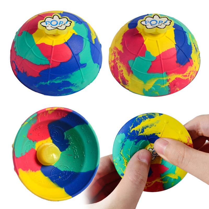 Bouncing bowl children's elastic ball jumping ball throw ball light -up rubber flying sanaka indoor outdoor sports