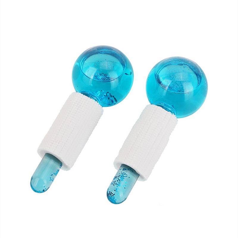 Explosion ice hockey gauze powder crystal crystal ice hockey therapy face massage glass ice waveball beauty ball