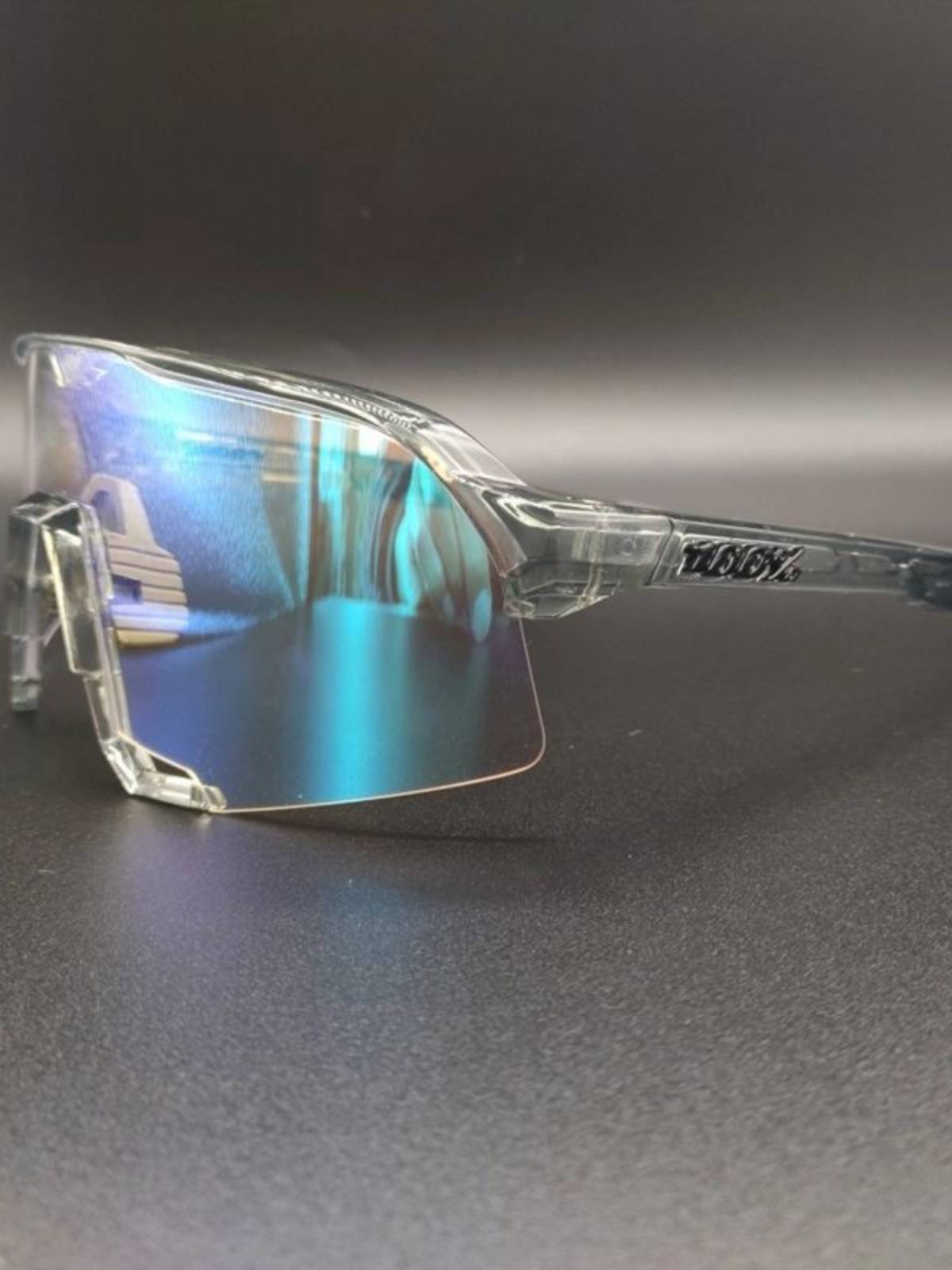 Women riding glasses 100 % S3 colorful discoloration bicycle mountain bike road road car ring French team version wind mirror