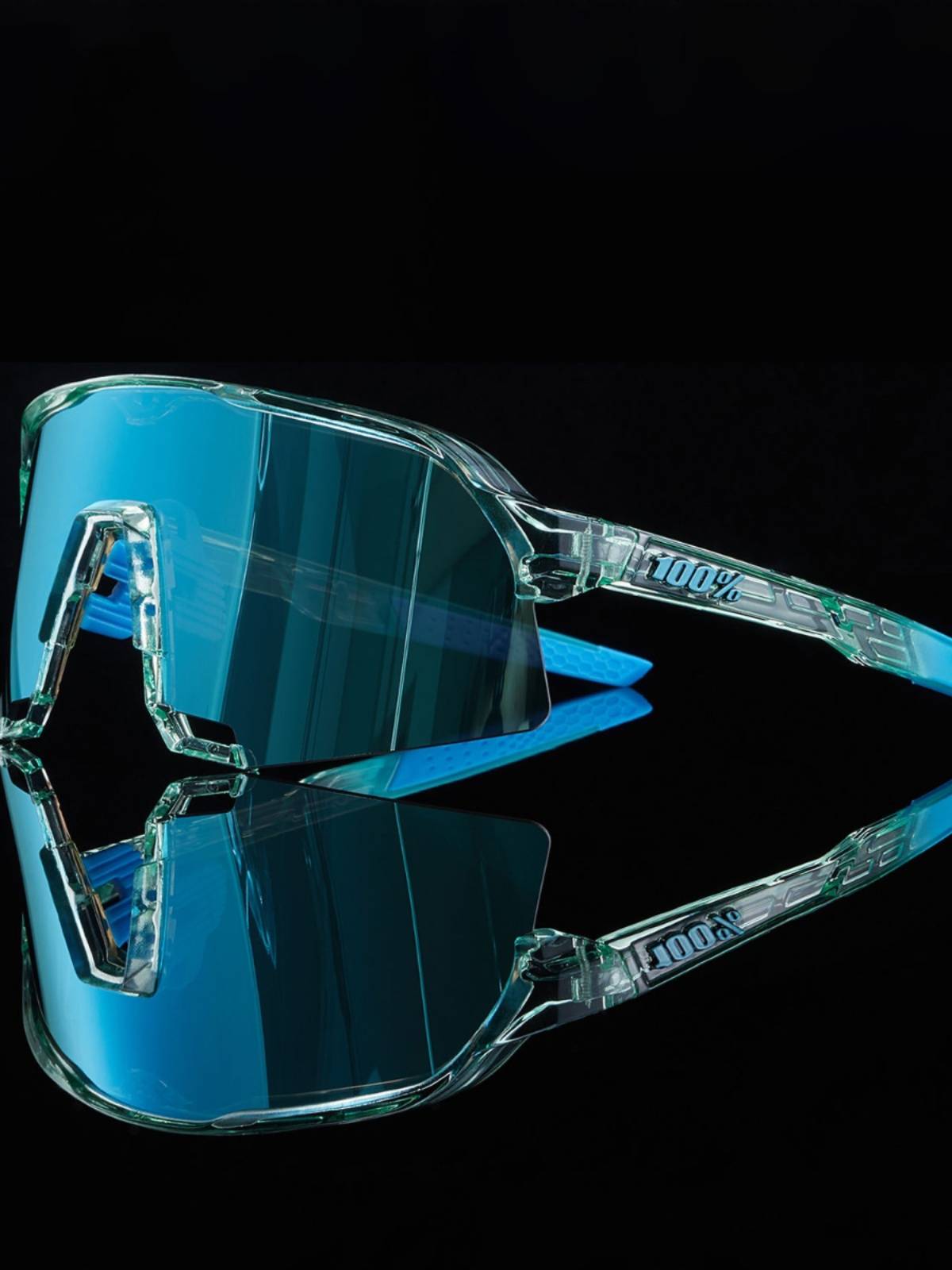 Women riding glasses 100 % S3 colorful discoloration bicycle mountain bike road road car ring French team version wind mirror
