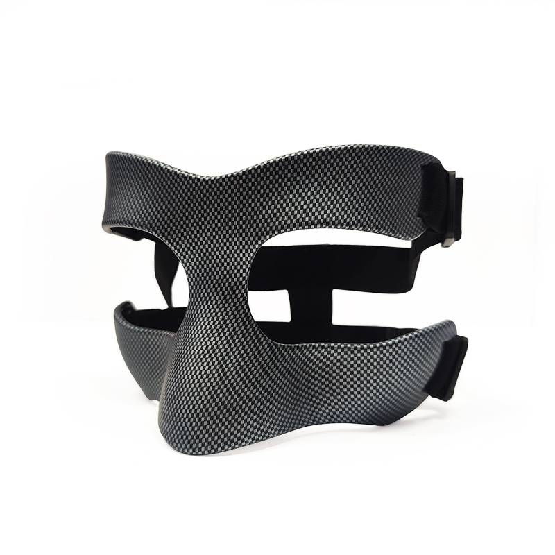 Basketball sports face protection mask black mesh pattern can adjust high -end football game nasal eyebrows and bone mask