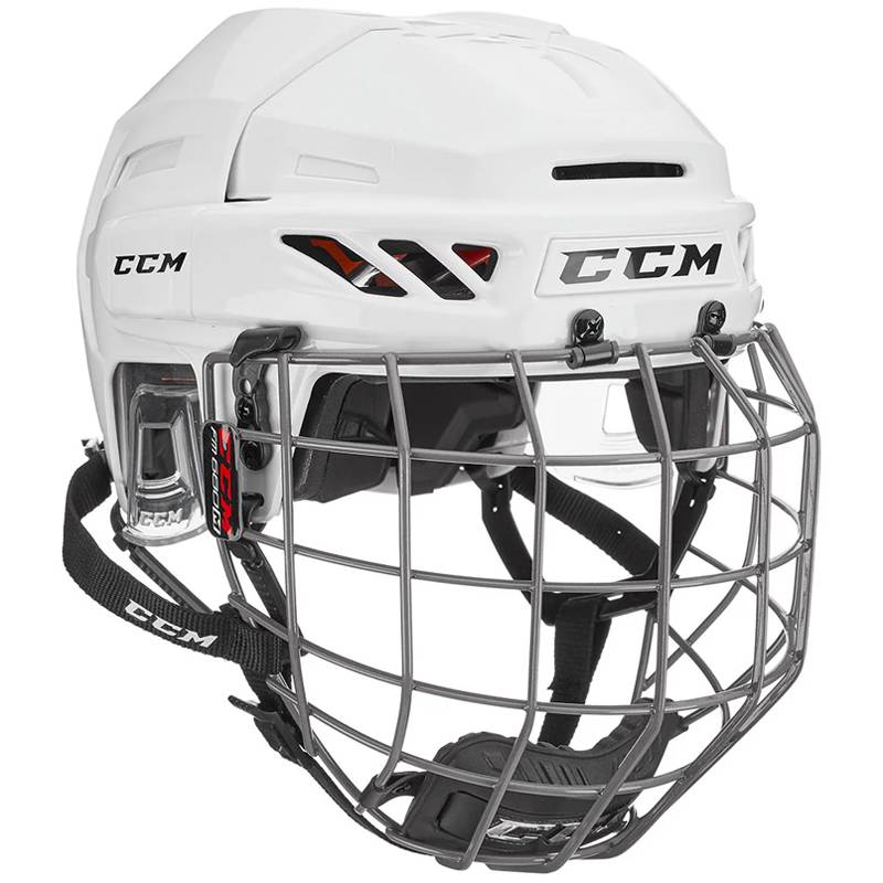 CCM ice hockey helmet red youth adult helmet FL90 does not pinch children's ice hockey equipment size adjustable