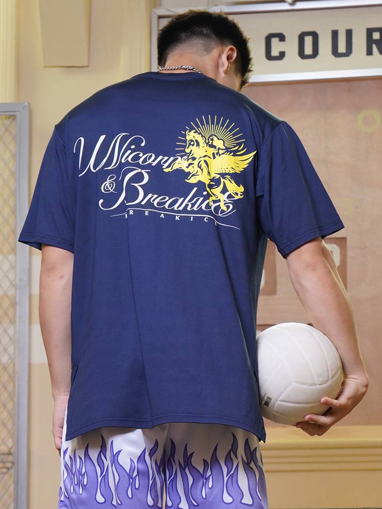 Victory Goddess Basketball Short -sleeved Speed ​​Speed ​​Speed ​​Sports T -shirt Men's Beauty Shooting Innocent Fitness Training Top