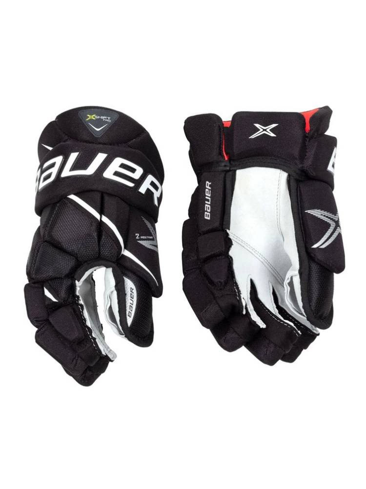 New Bauer X-Shift Pro Ice Hockey Gloves Polel Youth Adult Medium Senior Competition Gloves