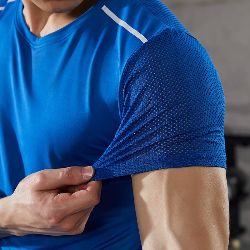 Jianling Sports T -shirt Men's Dry Short -sleeved Ice Jacket Loose Fitness Training Uniforms Running Blood Basket Basketball Jersey