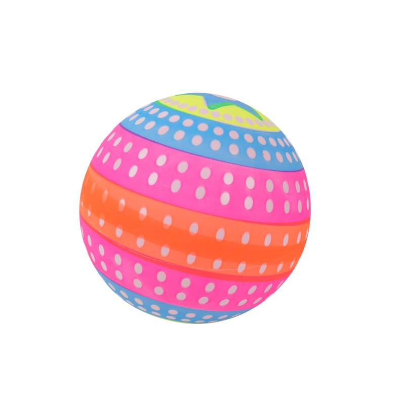 Luminous leather ball with rope football basketball net red flash, shoot ball children's wisdom inflatable toys, swing night market