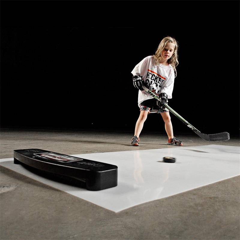 import hockeyshot, hockey returner, passer, two-use passer on ice