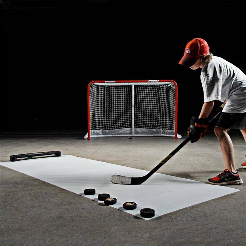 import hockeyshot, hockey returner, passer, two-use passer on ice