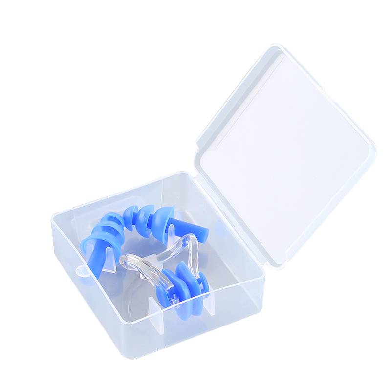 Swimming earphones, waterproof swimming, bathing, water -proofing, anti -soundproof, anti -piercing children's diving nose clip artifact set