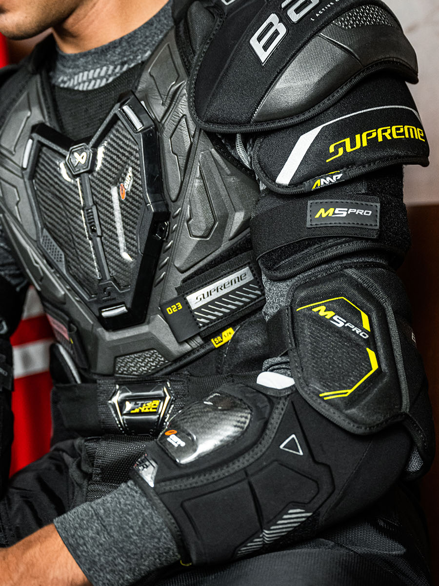 23 years of new BAUER M5 Pro ice hockey protective Ball high -end young people to protect chest and elbow and elbow