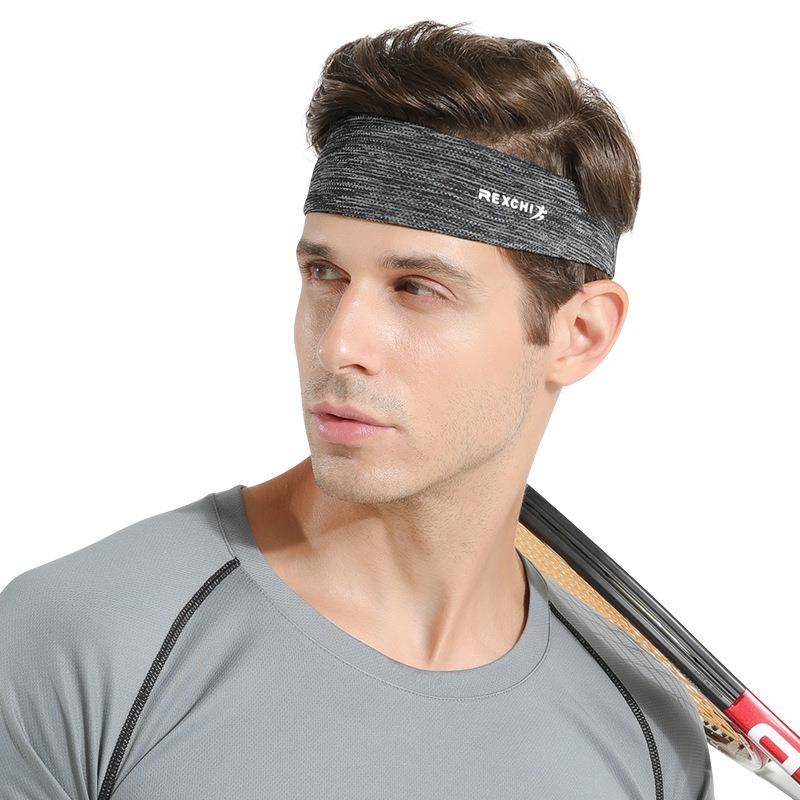 Guide sweat with men's outdoor cycling ice wire breathable fitness running basketball anti -sweat, sweat, sweat, hair strap sports headband