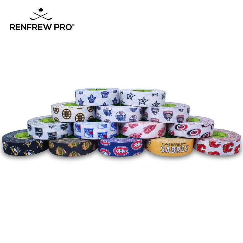 IMPORTING HOCKEY POLE GLUE RENFREW TAPED HOCKEY BATS WITH A STICK-IN-THE-HAND RAINBOW RAG