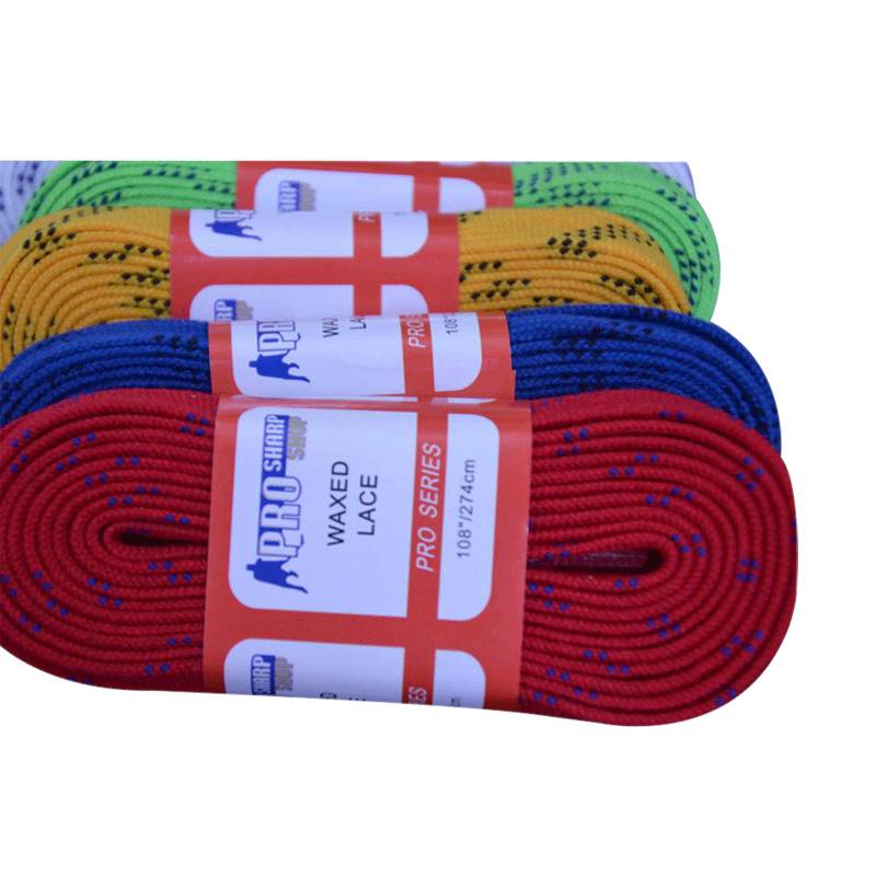 2024 new ice hockey laces ice knife shoelaces with wax ice soy laces, waterproof, abrasion -resistant skating shoelaces