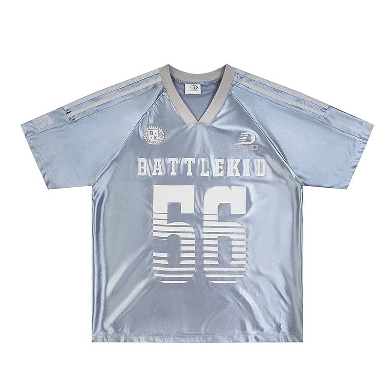 Billion boy bufu American ice hockey suit jerseyfit jersey sports retro short -sleeved T -shirt men and women loose tide