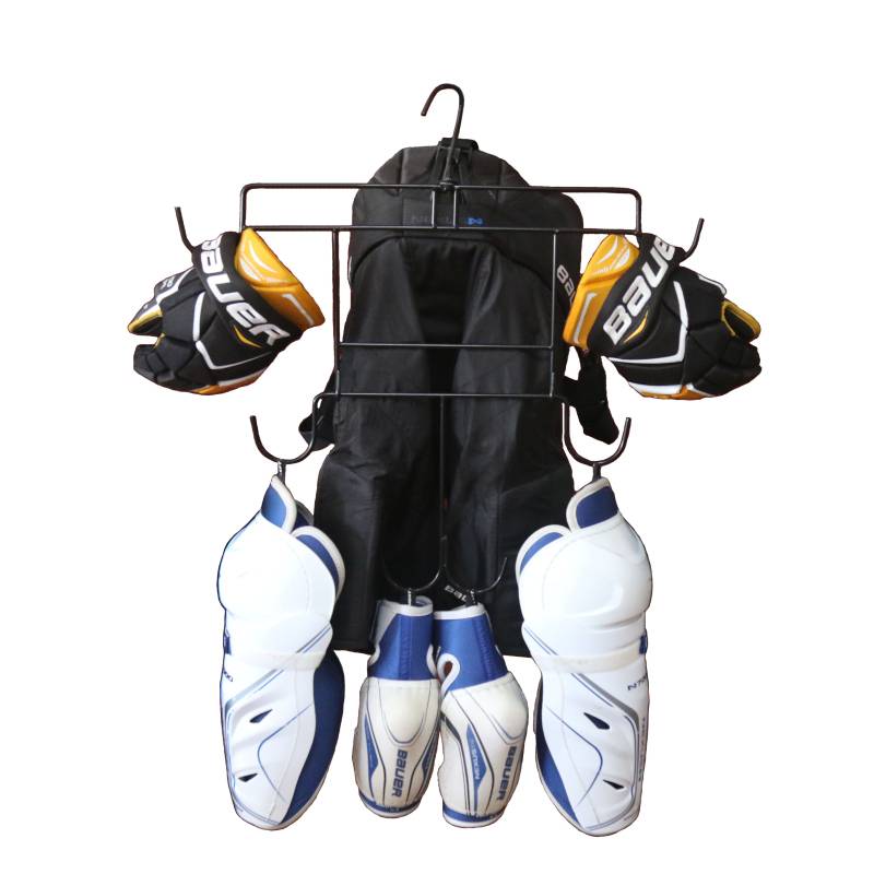 Ice hockey protective shelf drying rack hook drying rack custom HOCKEY protective gear multifunctional iron frame ice hockey shelf rack