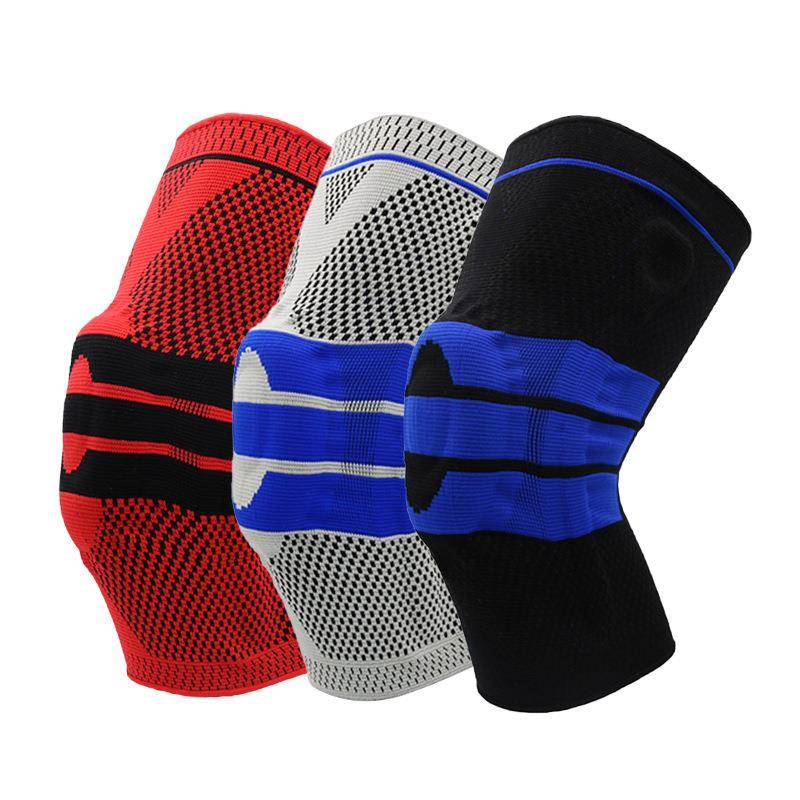 Silicone anti -collision knee sports fitness ice hockey basketball football rugby cricket non -slip and air -breathable carrier protective gear