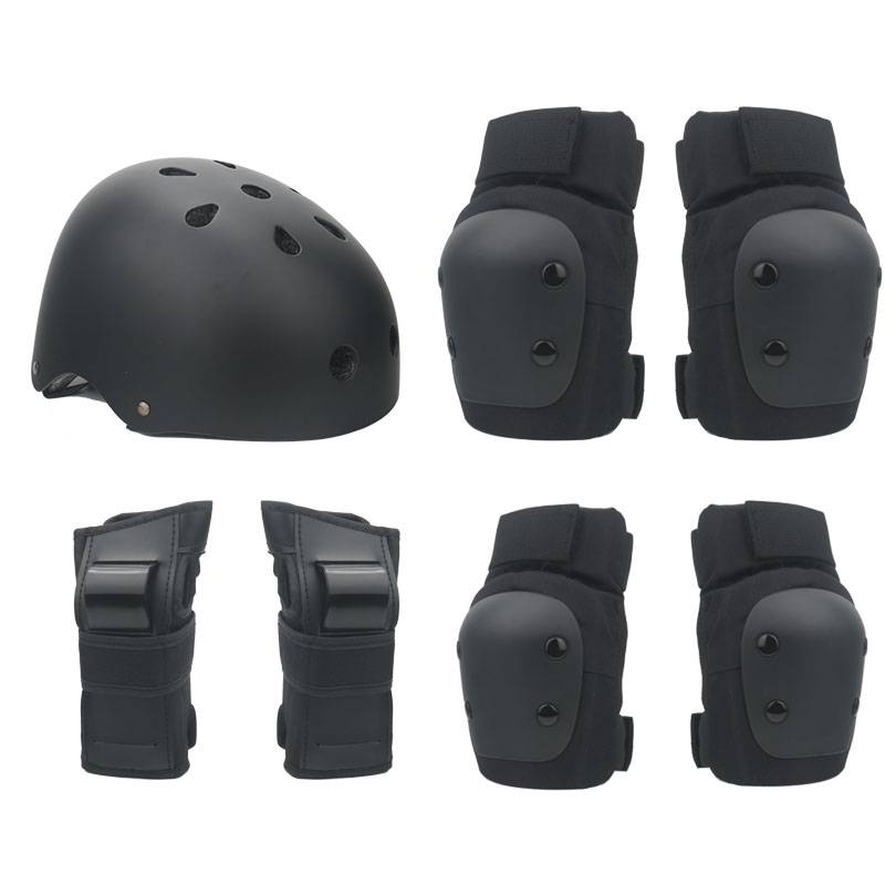 A full set of child helmet protection gear for a skater's specialty with a thicker skateboard guard for adult ski turtles