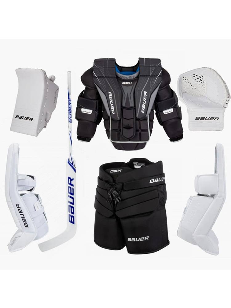 BAUER/BAUER GSX GOALIE PROTECTION KIT FOR CHILDREN WITH GLOVES TO PROTECT THEM FROM FALLING PANTS