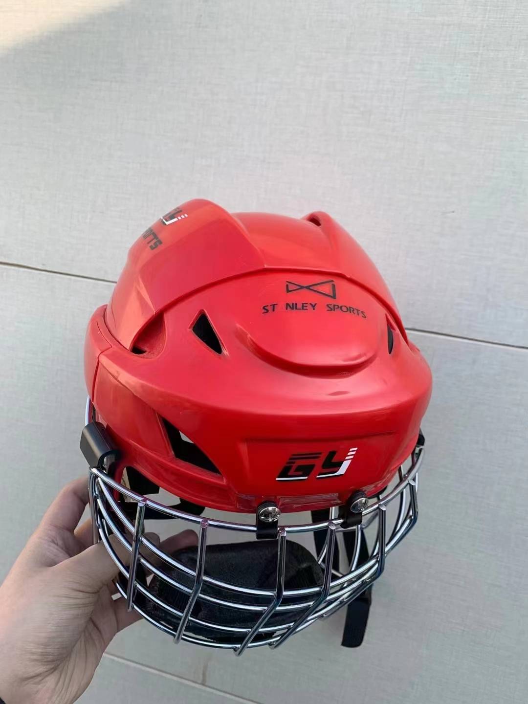 Industrial ice ball helmet mask Children's adolescent glide ball helmet care adult defense hood hat equipment