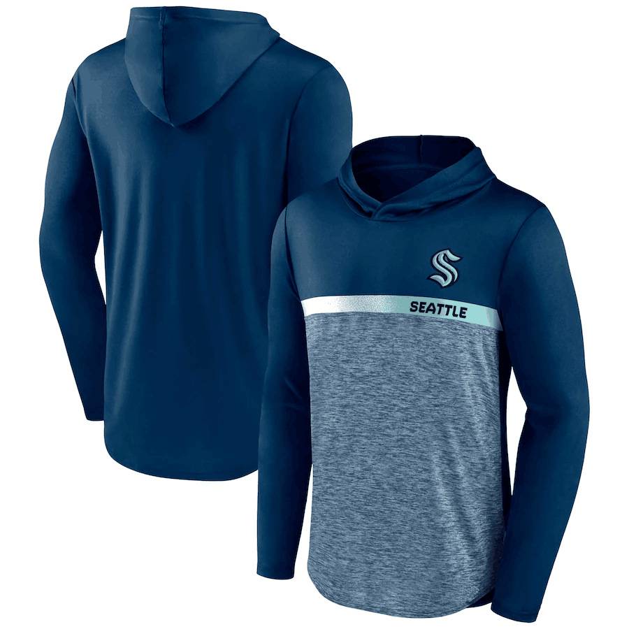 Support customized autumn men's hooded long -sleeved shirt, fast dry yang ion ion T -shirt NHL ice hockey top