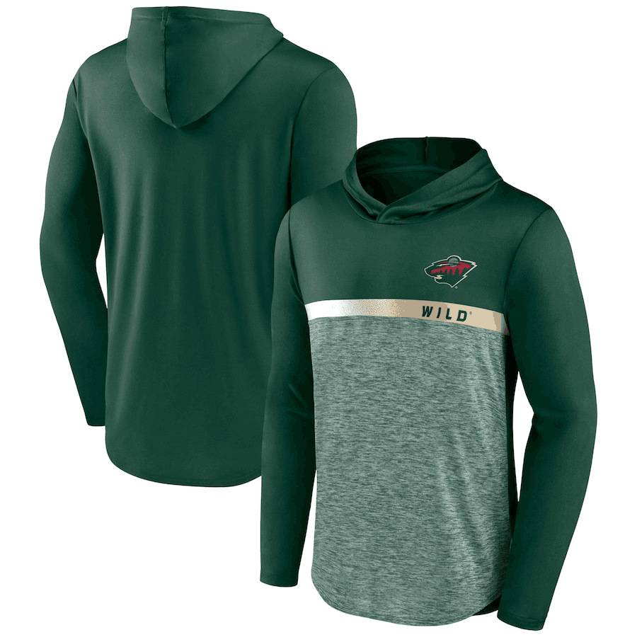 Support customized autumn men's hooded long -sleeved shirt, fast dry yang ion ion T -shirt NHL ice hockey top