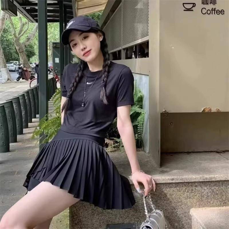 Bingbing Summer Short Skirt Women's Tennis Skin Sports Leisure High -waist Fast Speed Dry Skirt DR6850