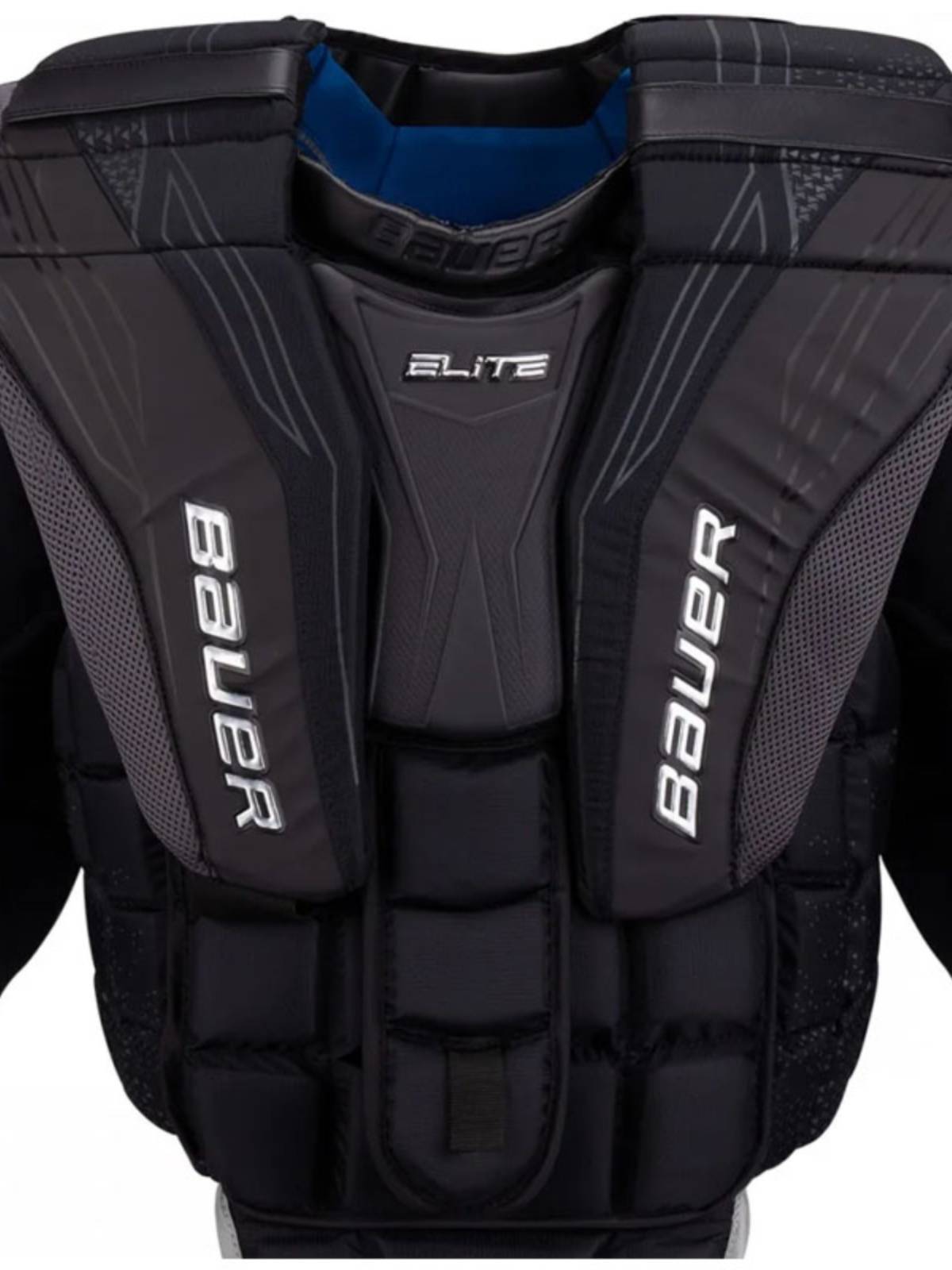 Bauer's senior hockey goalie, Bauer ELITE, adult puck door, will be equipped with armor
