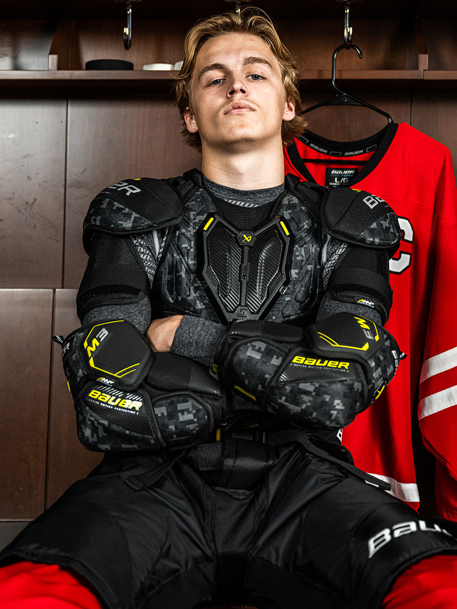 23 New Bauer M3 Ice Hockey Protective Three -piece Bauer Intermediate Youth Adult Breast Break Legs and elbow elbow and elbow