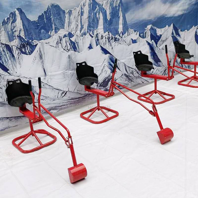Snow digging machine deposit