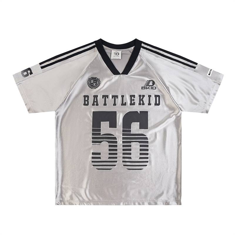 Thousands of Girl Lulu American Ice Hockey Uniform Jerseyfit Sports Retro Short -sleeved T -shirt Men and Women's Loose Tide