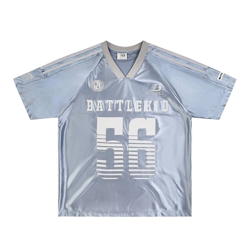 Thousands of Girl Lulu American Ice Hockey Uniform Jerseyfit Sports Retro Short -sleeved T -shirt Men and Women's Loose Tide