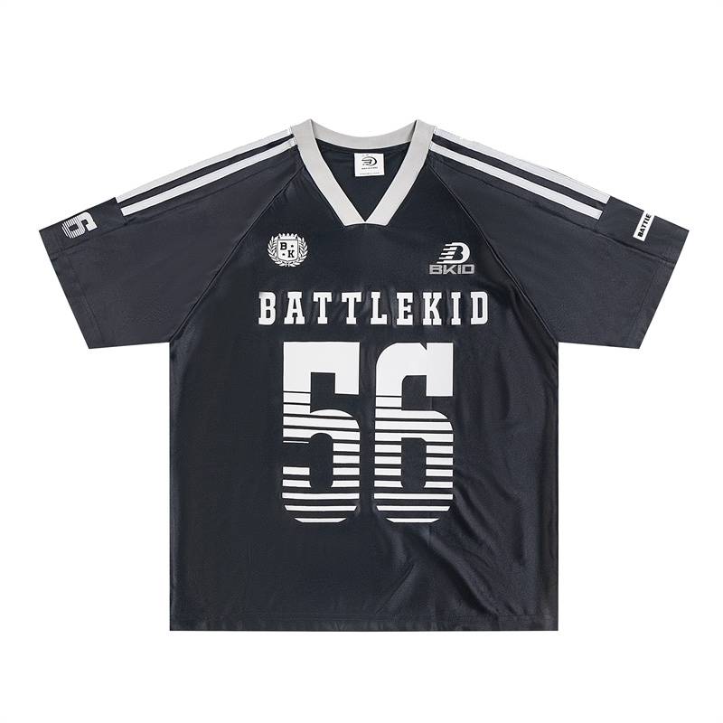 Thousands of Girl Lulu American Ice Hockey Uniform Jerseyfit Sports Retro Short -sleeved T -shirt Men and Women's Loose Tide