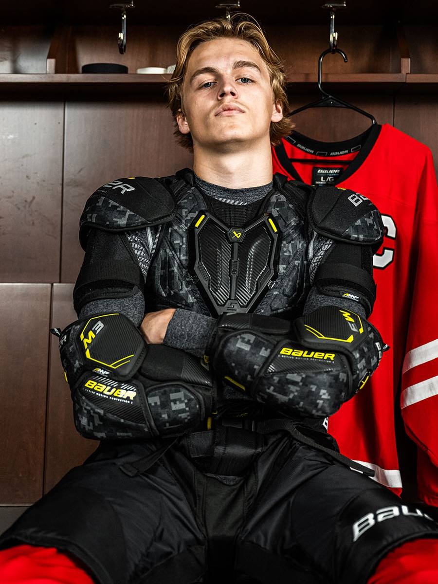23 New Bauer M3 Ice Hockey Protective Three -piece Bauer Intermediate Youth Adult Breast Break Legs and elbow elbow and elbow