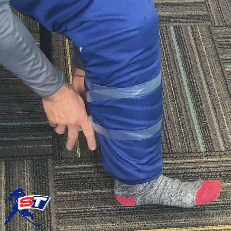 Sports TAPE Special Ice Hockey Leg Seal Broquard Tiet Lositive Leg -Leg -Lead Binding Self -Ads Elastic Platform