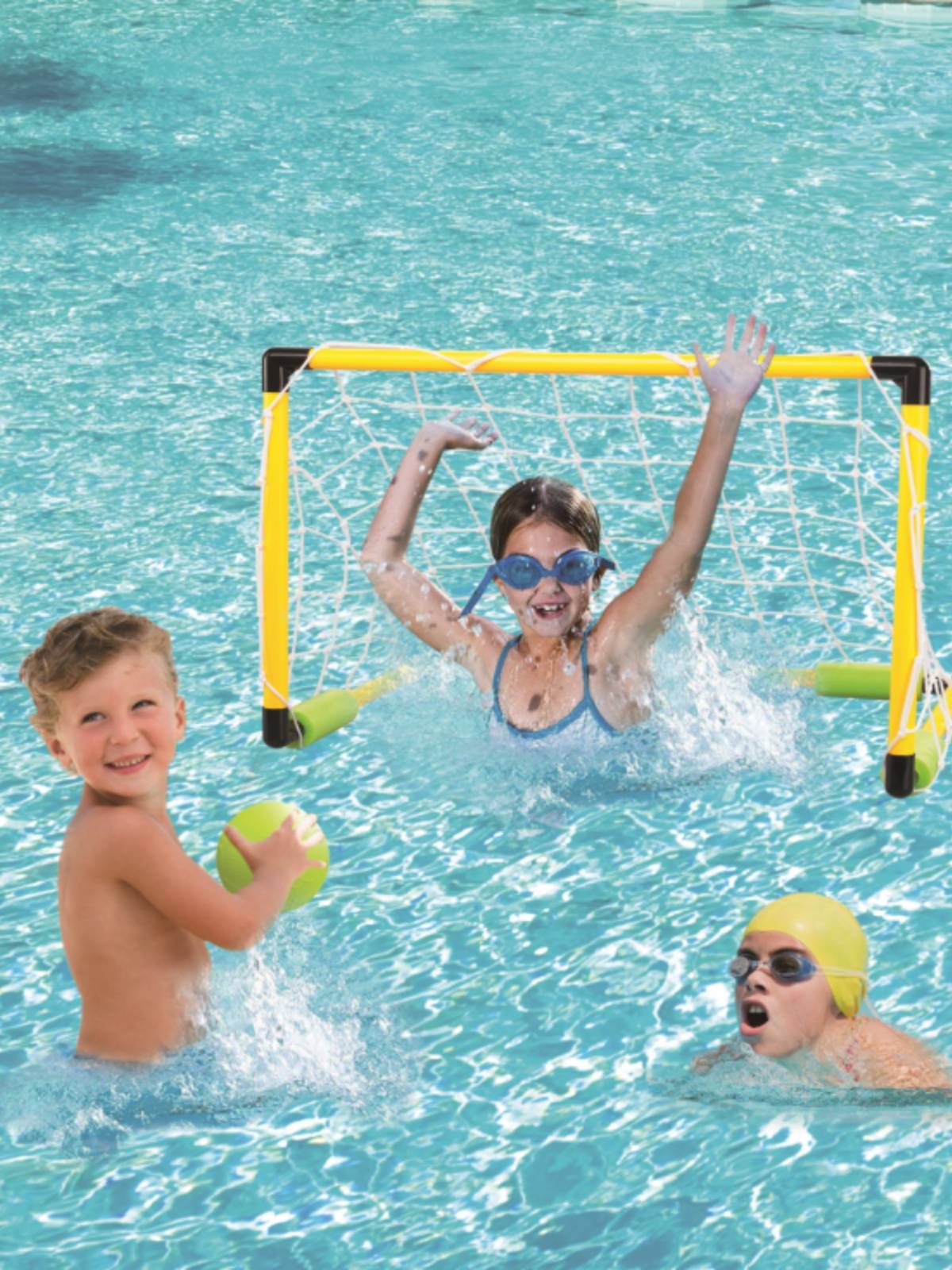 Children's Water Basketball Frame Football goal two -in -one swimming pool Waterball boys play water shooting toy water park