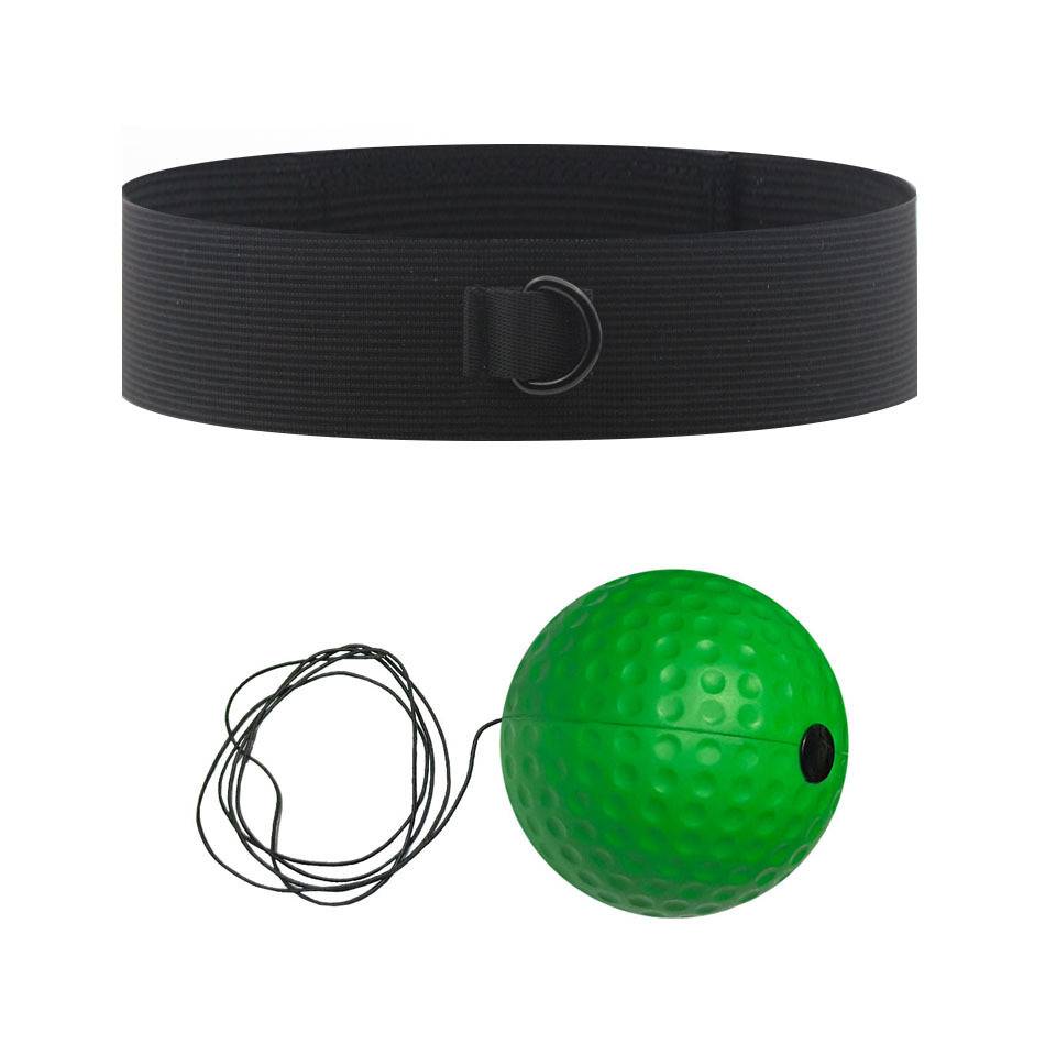 Knitting headband+green soft ball
