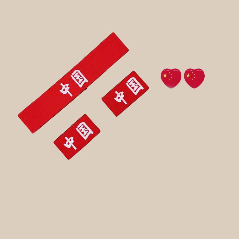 Bai Zi China-headband+wristband+face sticker