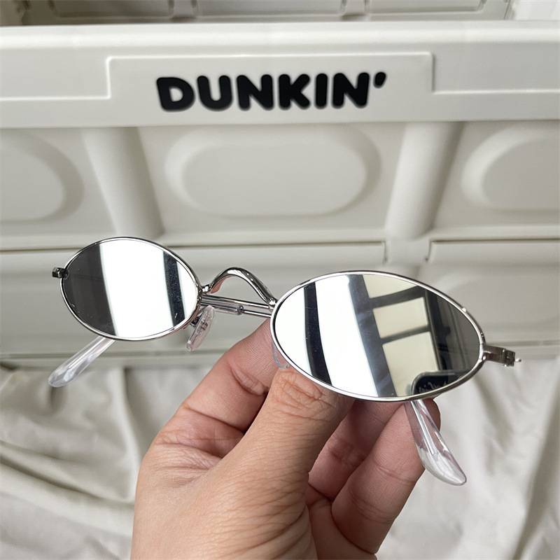 Small ellipse silver frame water silver tablets