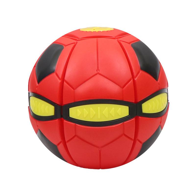 Douyin same children's toy flying tray step on outdoor sports flying saucer light ball magic deformation elasticity stepping on the ball