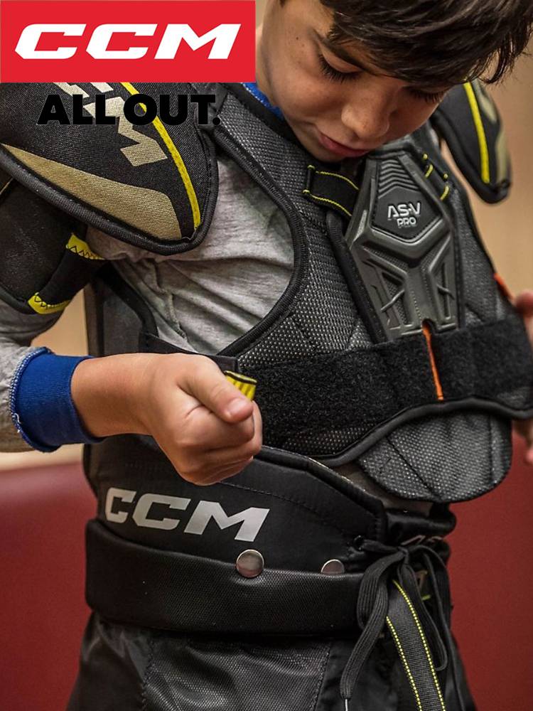 New CCM TACKS AS-V Pro Children's Ice Parks Protective Beckles Elbow Elbow Leg Hockey Competition Professional