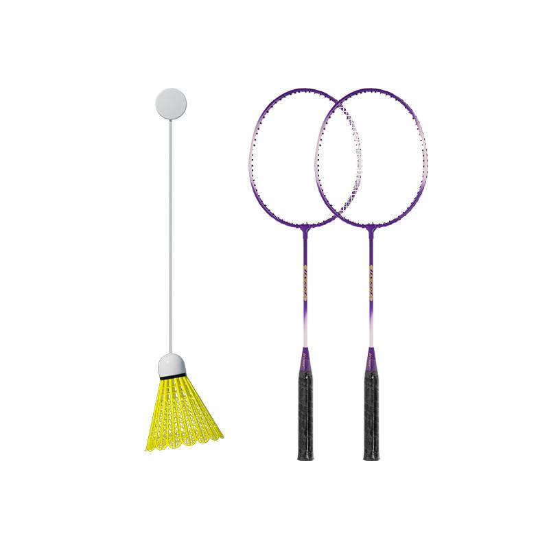Single badminton rebound self -play, do not need to pick up the ball, a single player swing, fighting the night glowing room training device