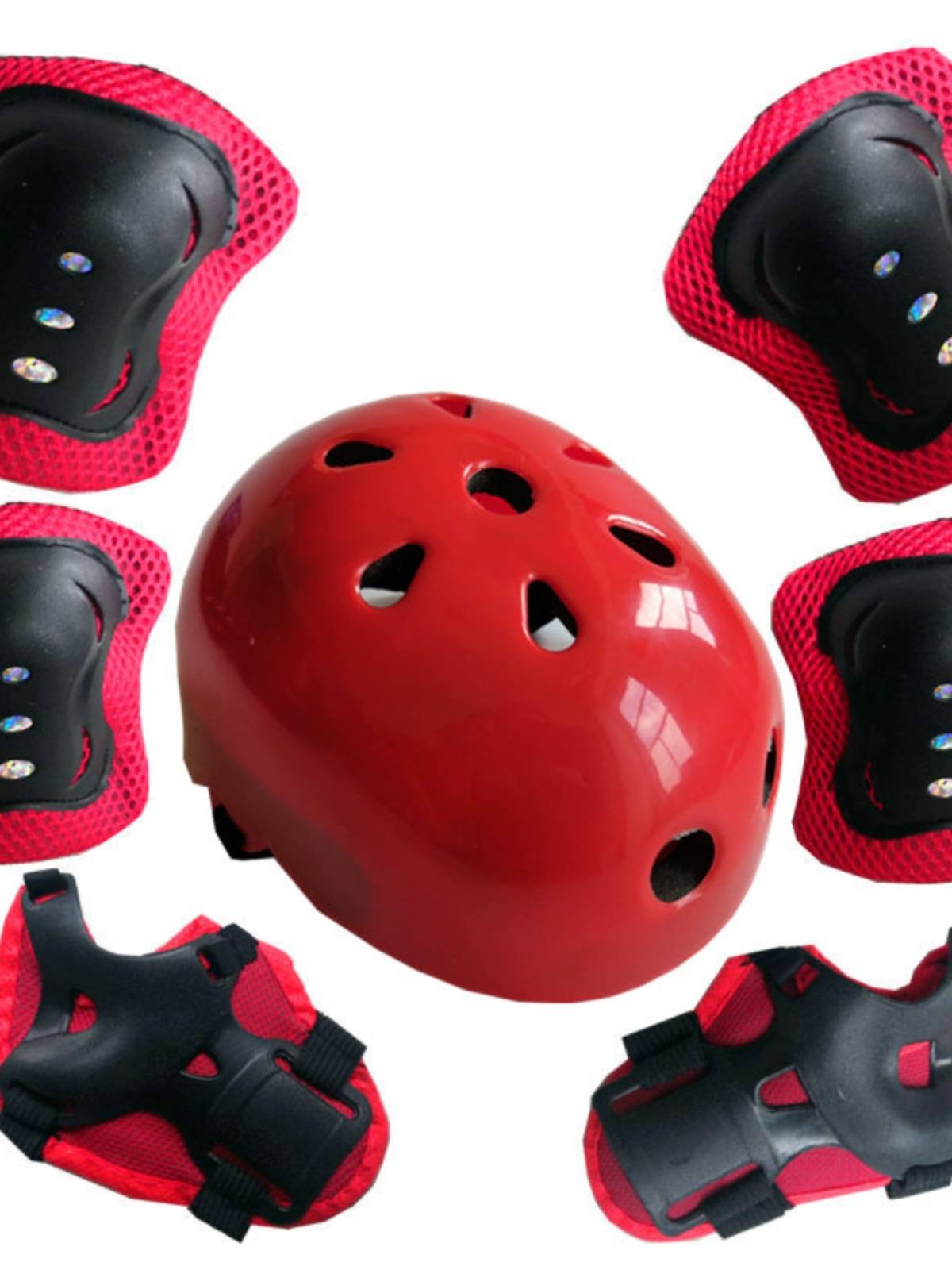 Men and Women's Wheels Slide Kee Elbow Care 6 -piece Set Children Student Skating Role Ice Skiller Scrolls Set